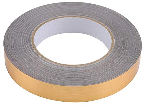 Gold Selbst Klebende Aufkleber Wasserdicht Fliesen Wand PVC Folie Boden Fuge Dekoration Wasserdicht Aufkleber Selbstklebende für Schlafzimmer Wohnzimmer Zubehör(Golden 2cm)