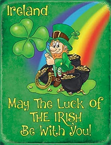 Ireland May The Luck of The Irish be with You Steel Fridge Magnet (og)