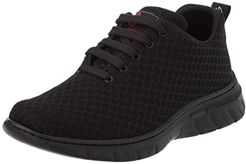 DIAN - CALPE Negro 45, Zapatilla de Trabajo para Sanidad y Hostelería, Unisex, Transpirable y Repelente a Líquidos, Plantilla Acolchada, Antirozaduras, Antideslizante y Antiestática.