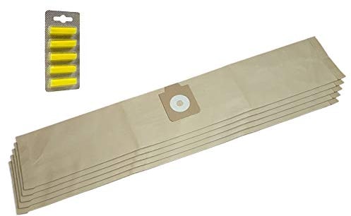 PakTrade SET 5 Air Fresheners + 5 Vacuum Cleaner Dust Bags For Kärcher 6.903-405, 6.904-118, 6.906-118, T 201, T201, T 251, T251