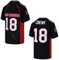 Kekambas Herren #18 Paul Crewe Mean Machine The Longest Yard Movie American Football Jersey Stitched, Schwarz, Mittel