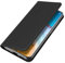 BRAND SET Hülle für OnePlus 8T Brieftasche Ledertasche Flip Case PU Leder+TPU Material Schutzhülle mit Klapphalter Funktion Kartenschlitz unsichtbarer Magnetverschluss(Schwarz)