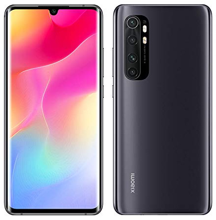 Xiaomi Mi Note 10 Lite Smartphone 6GB 128GB Quad Caméra 6.47″ 3D Curved AMOLED Display 5260 mAh Noir [Version Globale], Midnight Black (Reconditionné)