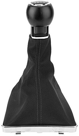 Perilla de cambio de marchas de 5 velocidades, cubierta de maletero para Opel Astra Corsa GTC 2005-2010 (negro)(5速)