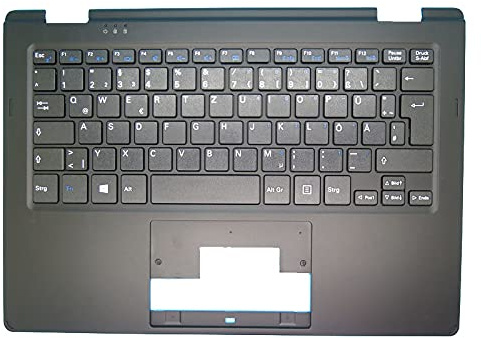 RTDPART Laptop PalmRest & Tastatur Für PEAQ PNB T2011-I0N3 11.6 360 Schwarz C Shell Mit Deutsch GR Black Tastatur