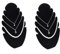 Loopunk 2 Pcs Samt Kettenständer, Schmuck Präsentation, Halskette Display mit 5 Kerben,für Schmuck Aufbewahrung & Präsentation, Schwarz