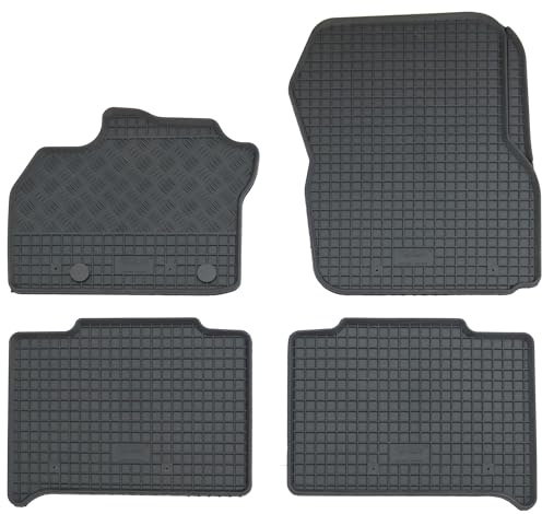 AD Tuning Gummifußmatten Set 4-TLG für Renault Zoe (2013-, inkl Facelift) | Passgenau, Allwetter-Automatten, wasserdicht, rutschfest, pflegeleicht, robust, langlebig