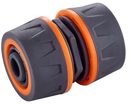 GRIFEMA GE1203, Réparateur de tuyau d'arrosage 1/2 Pouces de 13 mm Universel, Connecteur de service rapide pour une installation facile, Orange/Noir, [Exclusivité Amazon]