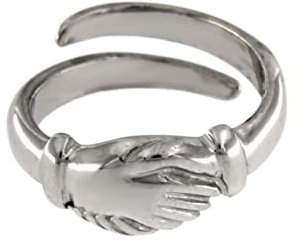 G e D Argenti Anello Dell’amicizia o (Anello di Santa Rita) da donna In Argento 925