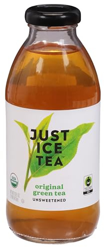 Just Ice Tea, Tea Green Original Organic, 16 Fl Oz