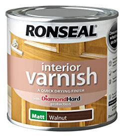 Ronseal Interior Wood Varnish - Walnut - Matt - 250ml