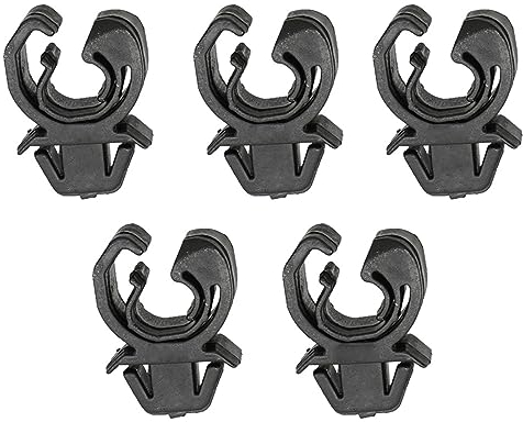 5 Stück 1180216 Motorhaubenstange, Haubenstütze, Halteklammer, Halterung, Klemme, kompatibel mit Vauxhall, kompatibel mit Opel, kompatibel mit Astra G, Zafira A, kompatibel mit Omega B Combo C-Befesti