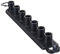 Dropfree Pressure Washer Nozzle Holder Holds 7 Nozzle Tips with 1/4 Inch Quick Connect (Without Nozzles)