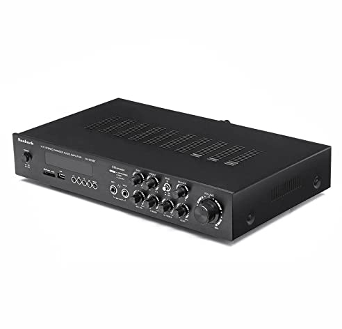 HiFi 5 Kanal Verstärker Bluetooth Integrierter Verstärker Digital FM USB Stereo Verstärker Desktop Audio Verstärker LED Digital Display mit Fernbedienung
