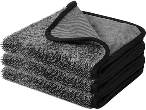 Morkite 3 Stück Trockentuch, Fast Dry Trockentuch 40x60cm, Duschkabinen Tuch zum Wasser Abziehen in Dusche und Bad