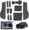 GAFAT Kompatibel mit Opel Mokka B Mokka-e 2021-2024 2025 Antirutschmatten, 2025 Facelift Mokka e Gummimatten rutschfest Non-Slip, Mittelkonsole Türnaht Matten, Mokka B Zubehör (Schwarz)