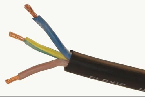 4mm x 3Core Rubber Cable Flex H07RN-F H07RNF Heavy Duty Outdoor 32Amp Cooker Hob ***SOLD PER MTR***