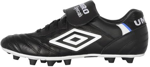 Umbro Speciali Pro 24 GL FG, Tacos de fútbol Hombre, Negro, Blanco y Azul, 45 EU