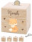 Bärenfreunde® - Personalisierte Spardose Kinder aus Holz mit Metallschloss - Spardose mit Namen mit kinderfreundlichem UV-Druck zum Sparen für Kinderträume (Fuchs)