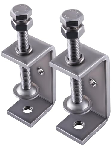 CNCYEAH 2 Stück C Zwingen, 304 Edelstahl Hochleistungs C Klemme, 65mm Trägerklemme,Holzbearbeitungsklemme für Schweißen, Werkzeug, Heimwerken, Holzbearbeitung