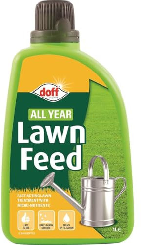 AMK® Doff All Year Lawn Feed Food Fertiliser Concentrate 1L Protect Grass Growth Garden Gardening Formula