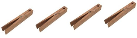 Anneome 4pezzi Giant Wooden Clothespin Towel Holder Multi-functional Bathroom Clip for Towels Swimsuits and Design Space-saving for Your Laundry and Bath