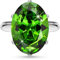 Linawe Ringe Frauen, Grün Smaragd Ringe Silber, Silver Ring Verstellbar, Grosse Groessen Moissanite Diamant Grünem Stein Fingerring Damen, Damenringe Modeschmuck Jewelry
