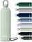 Exllena Gourde Isotherme 1.5l avec Poignée Pratique - Bouteille Isotherme avec 24 Heures de Conservation au 24h Froid/12h Chaud, Revêtement Anti-Dérapant - Étanche Sans BPA (Vert Sauge)