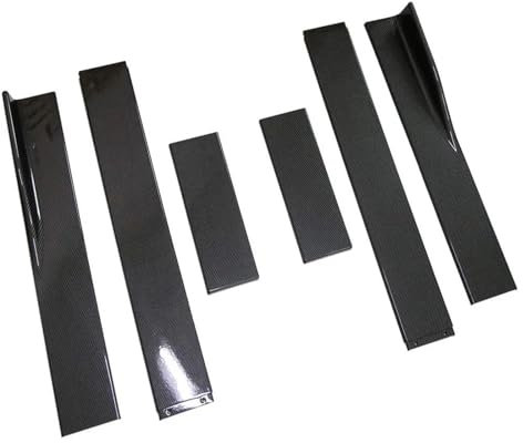 Seitenschweller Autozubehör 78,7 Seitenschweller Universal Für SEAT Für Leon F R 5F MK1 MK2 MK3 MK4 Für Ibiza 6J Splitter Schürze Lip Winglet Seitenrock(Kohlefaser-Optik)