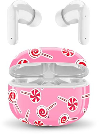 Music Sound - Auricolari Bluetooth TWS Fantasy - Design In-Ear - Senza Fili - Custodia di Ricarica - Microfono - Play Time fino a 25 ore di ascolto - Tanti colori e fantasie disponibili