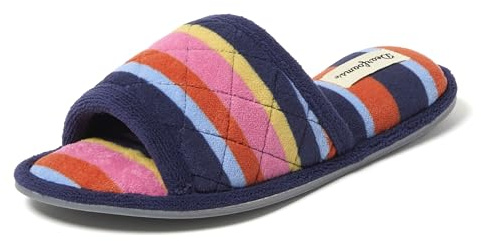 Dearfoams Women's Beatrice, MULTI, L