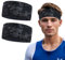 Sport Stirnband für Herren und Damen - Dünn Breit Schweißband Elastic Haarband Kopfband für Fitness, Joggen, Laufen, Rad, Wandern，Tennis und Yoga,Passt unter Helm (Farbe 1（2 Stück）)
