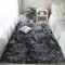 CUIMEI Kunstfell Teppich 200 x 290 cm, Hochflor, Anti-Rutsch-Rückseite, Waschbar, in Vielen Farben & Größen, für Bettvorleger rutschfeste Plüschteppiche, Dunkelgrau