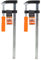 Tradineur - Pack de 2 sargentos de tornillo, abrazadera de barra, acero y plástico, gran fuerza de sujeción, carpintería, fijación de madera, tableros - 50 x 250 mm