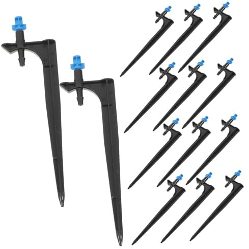 HANABASS 20pezzi Beccucci Irrigazione Goccia con Nebulizzatore Atomizzante Blu Testine Sprinkler Uniformi per Giardino Frutteto e Fragole Impianto Irrigazione Versatile e Copertura Omogen