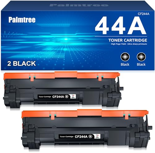 Palmtree CF244A Tonerkartusche für HP 44A CF244A für HP LaserJet Pro M15w M15a MFP M28w M28a MFP M28-M31 Drucker (Schwarz, 2 Stück)