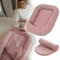 PALULLI® Baby Nestchen 100x60cm – Weiches Musselin-Babynest mit Matratze | Schlafnest, Kokon, Reisebett für Neugeborene | 100% Baumwolle (Rosa)