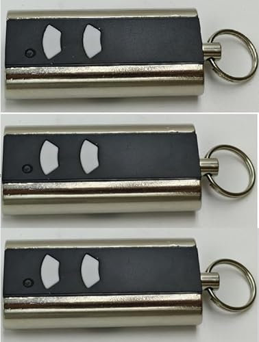 3 Stück Ersatz für Normstahl handsender, Garagentoröffner 433,92MHz 2 Kanäle, Kompatibel mit Normstahl Entrematic RCU 433-2, RCU 433-4, EA433 2KM, EA433 2KS, T433-4