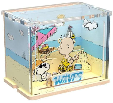 Peanuts Puremind DIY Construction Mini Scene Chilling at the Beach