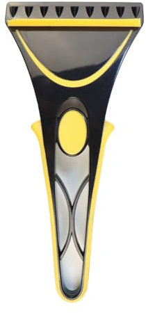 Ice Scraper for Cars, Windshield & Windows Cleaning from Frost and Ice, Lightweight and Portable car Accessories (Yellow)