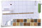 Medianlux Fliesenaufkleber Fliesenbordüre Bordüre Mosaik Bran Grau Aufkleber FB3, 20 Stück, 15x3,9cm (BxH)