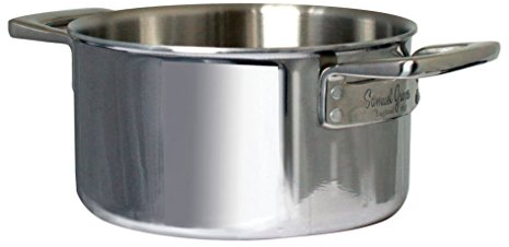 Samuel Groves C4P0451DRH 20cm Copper Induction Chefs Pan, Stainless Steel