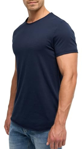 Indicode Herren Willbur T-Shirt mit Rundhals-Ausschnitt aus Baumwolle | Klassisches Herrenshirt aus Baumwolle mit Rundhals, T-Shirt, Basic Shirt, Alltagsshirt, Freizeitshirt, Sommershirt für Männer
