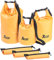 Xcase wasserdichte Packtaschen: 3er-Set wasserdichte Packsäcke aus LKW-Plane, 5/10/20 Liter, orange (Tasche Outdoor, Gepäcksack, Reisetaschen)