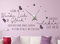 timalo® Wandtattoo mit Uhrwerk Spruch Glaube an Wunder Liebe und Glück, Wanduhr fürs Wohnzimmer DIY Uhr – 60 Farben | 76062-Anthrazit-M-110x48-Uhr-schwarz
