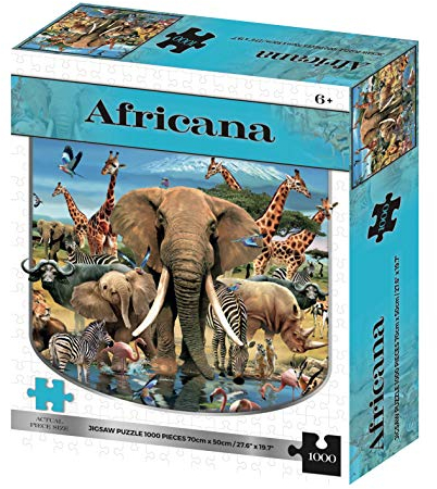 Howard Robinson K22514 Kidicraft - Africana Elephant Traditionelles Puzzle, Mehrfarbig