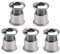 Wenxiaw Pernos y Tuercas para Accesorios de Bicicletas Pernos de Plato Carretera Juego Corto de Tornillos de Plato para MTB Racing Bikes y Road Bikes Juego de Bielas M8, Plateado, 5 Juegos