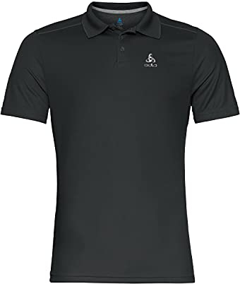 Odlo Wandershirt Herren F-Dry I Funktionsshirt Wandern Atmungsaktiv I Polo Shirt