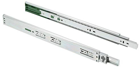 MS Beschläge Vollauszug 1 Paar Schubladenauszüge Soft Close 45mm Schubladenschiene Push to Open Schubkastenauszug Teleskopauszug (600mm)