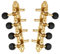 Grover 409FVGB Mandolin Machine Heads, Vintage 4 + 4, for F-Style Mandolins - Gold